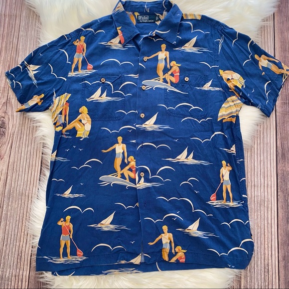 Polo Ralph Lauren Other - Polo Ralph Lauren | Vintage Rare Beach Button Up